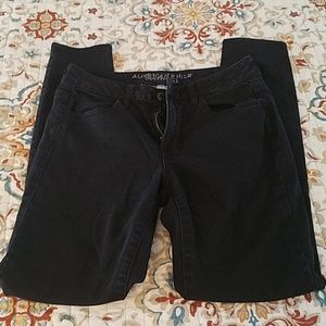 Black American Eagle high rise jegging Sz 6